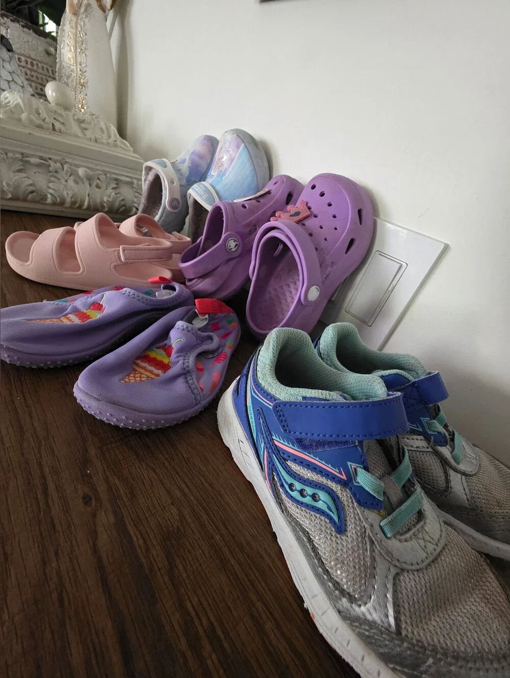 CROCS Kids Pink and Purple Assorted Sandals & Clogs